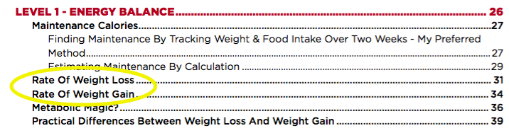 Calculating and Adjusting For Weight Gain or Loss
